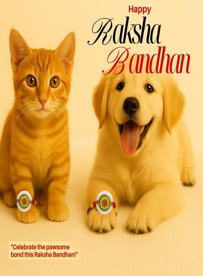 سايج سكوير راخي مربع من الراتنج بتصميم حكيم للكلاب والقطط والحيوانات الأليفة الصغيرة | احتفال راكشا باندهان لمحبي الحيوانات الأليفة | فن راتنجي مصمم يدويًا، خرز ورابطة عاطفية | هدية لمحبي الحيوانات الأليفة ورفاقهم ذوي الفراء (النوع 6) - Image 2